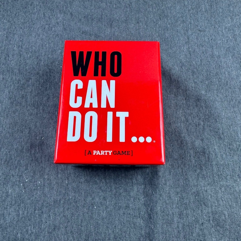 Who Can‎ Do It... Party Game 250 Cards Fun Adult Game Night